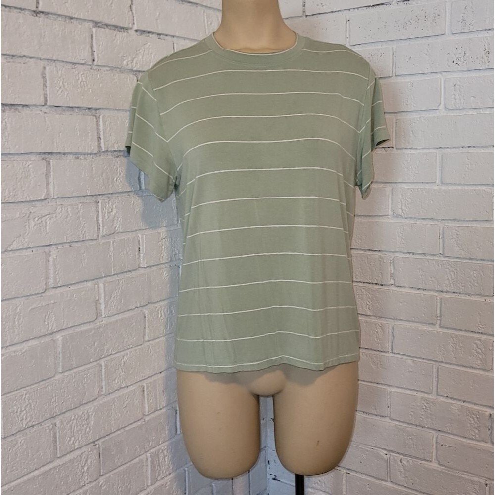Magellan Outdoors Women's Boyfriend Fit Striped T-Shirt, Size XS